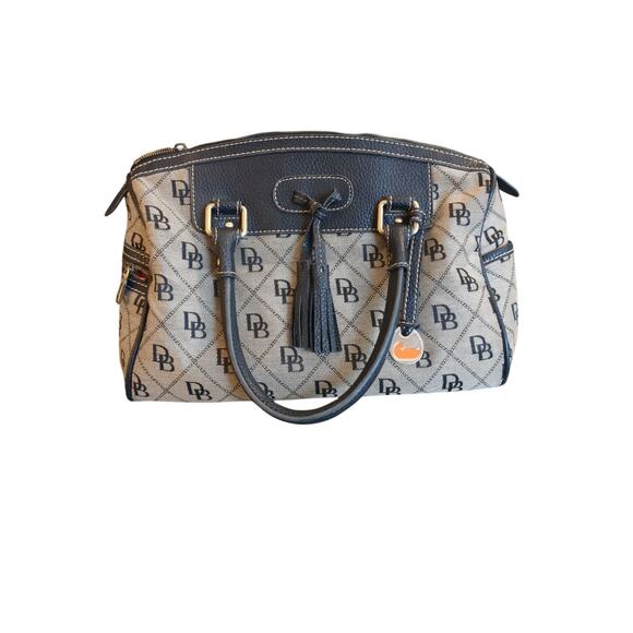 Dooney & Bourke Handbags - Vintage Dooney & Bourke Satchel handbag vintage Black Monogram